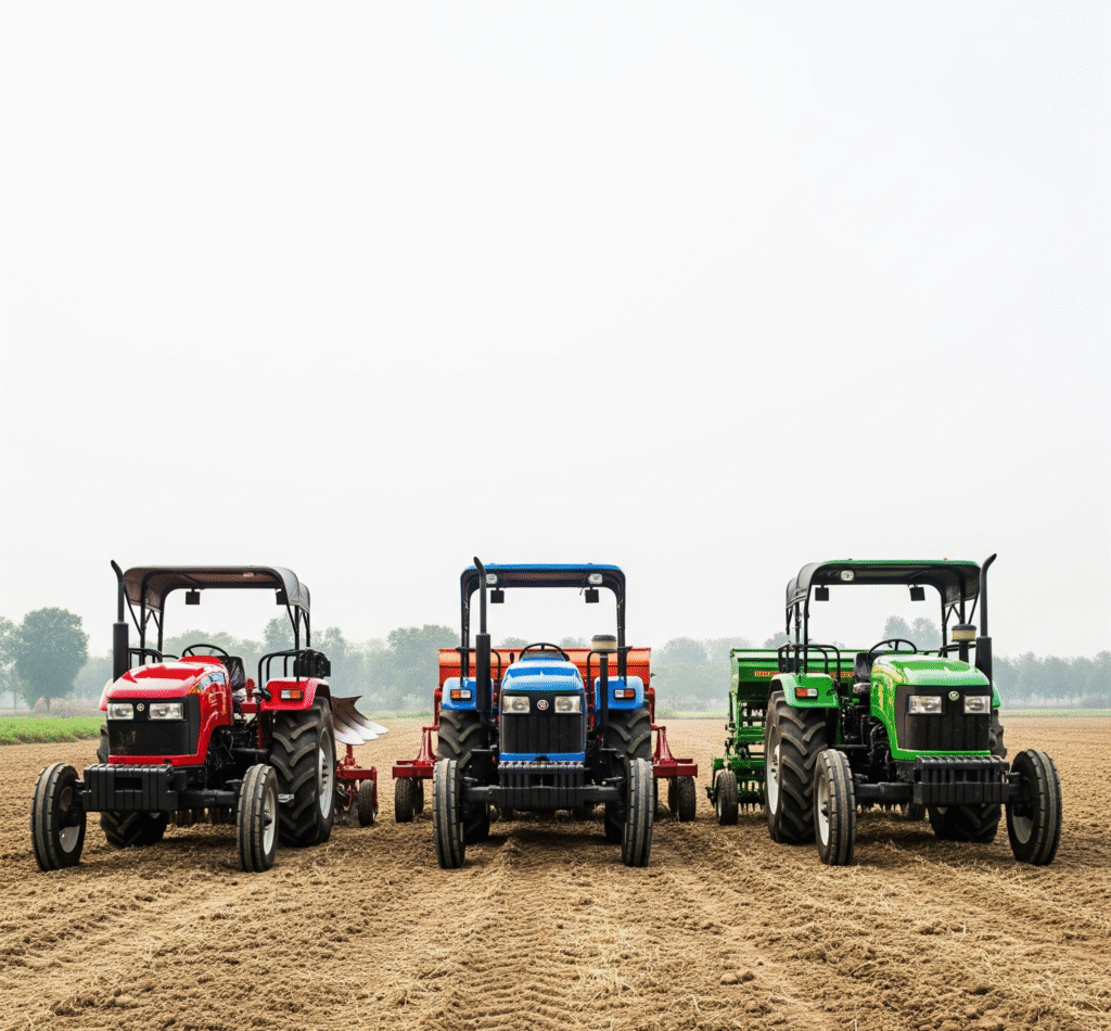 trackers and farm equipment